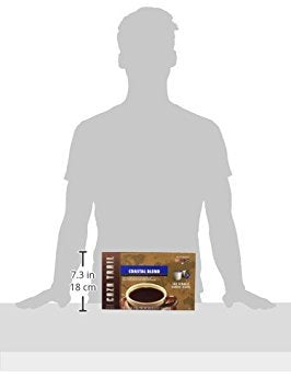 Caza Trail Coffee Pods, Coastal Blend, Single Serve (Pack of 100) (Packaging May Vary)