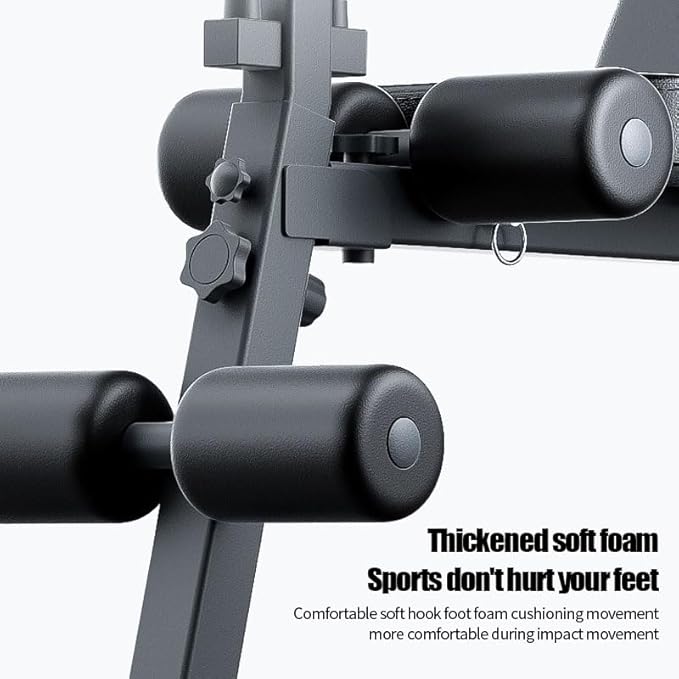 12-in-1 Multi-Functional Home Gym Workout Bench–High/Low Pulley System, Sit-Up Bench, LAT Pull-Down,Leg Developer,Adjustable Strength Training Equipment for Full-Body Fitness