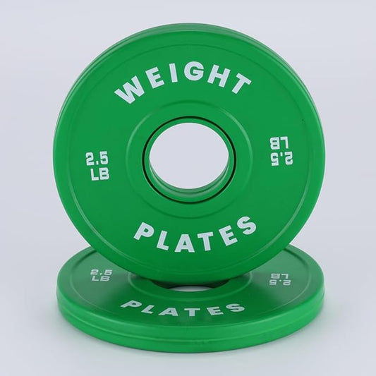 2 in Change Plates 1.25LB Pairs 2.5LB Pairs 5LB Pairs 10LB Pairs 17.5 LB 37.5 LB Set Fractional Weight Plates Set,Bumper plates for Gym Home,Rubber Coating & Steel
