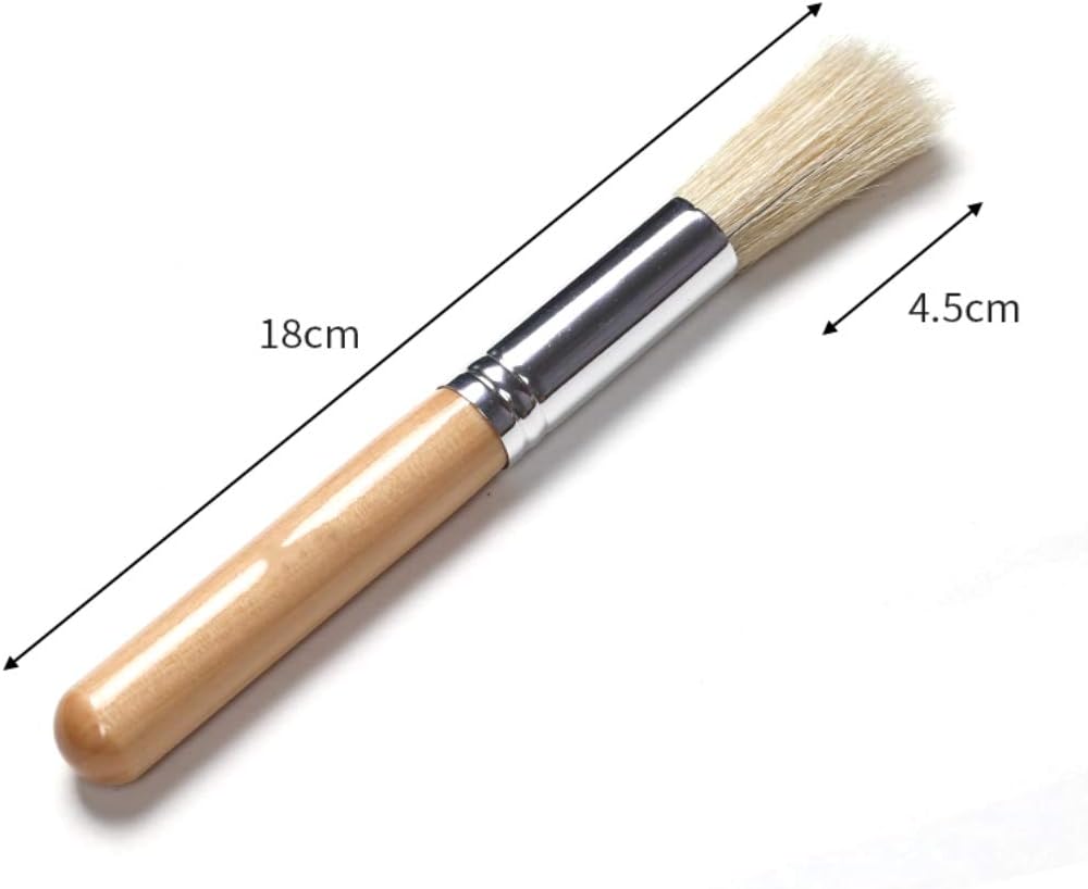 Coffee Grinder Brush Espresso Supply Maker Cleaning Brush, Wood Handle & Natural Bristles Dusting Brush Espresso Accessories for Home Kitchen Barista Tool