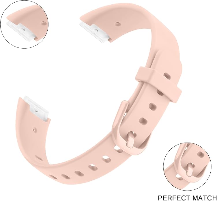 2 Pack Bands for Fitbit Luxe Bands Women Men, Soft Silicone Wristband Replacement Strap for Fitbit Luxe/Luxe Special Edition Fitness Tracker
