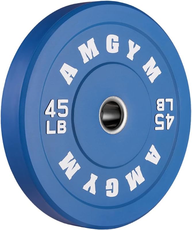 2 Inch Bumper Plates,10-500lbs,Barbell Rubber Olympic Weight Plates Set for Home Gym, Strength Training & Weight Lifting, Multiple Options Colors