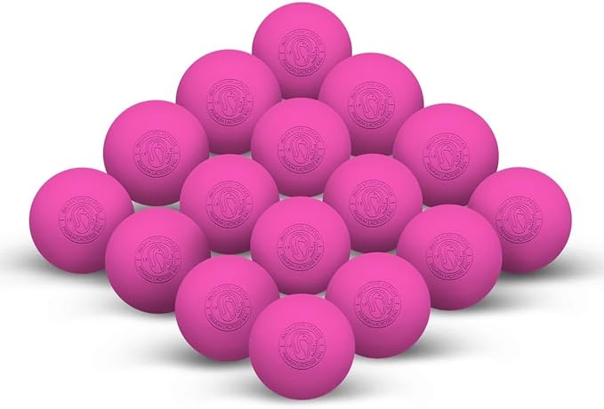 Signature Lacrosse Ball Set - Packs of 2, 4, 8, 12, and 120 - No Chemical Smell Massage Balls, Myofascial Release Tools, Back Roller, Muscle Knot Remover