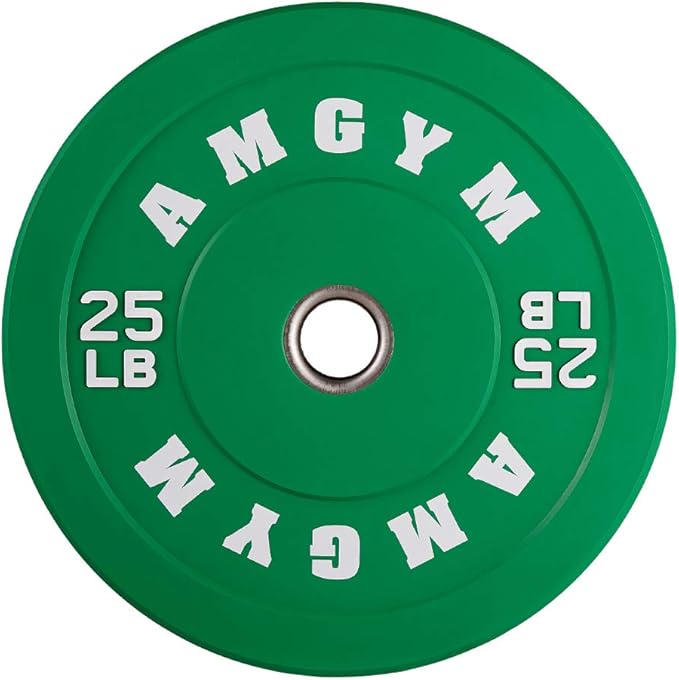 2 Inch Bumper Plates,10-500lbs,Barbell Rubber Olympic Weight Plates Set for Home Gym, Strength Training & Weight Lifting, Multiple Options Colors