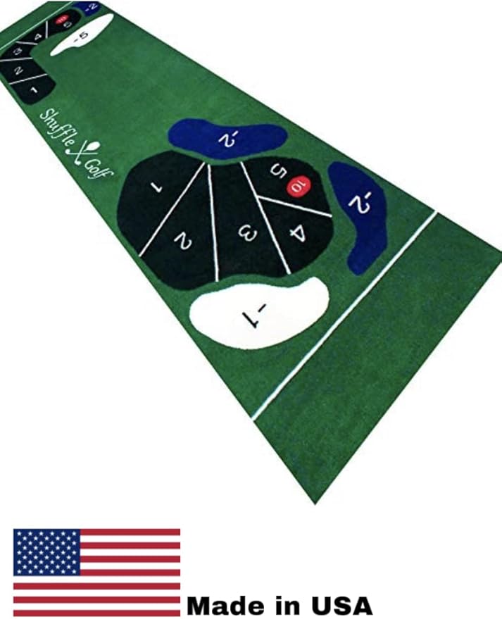 2' x 9' Interactive Golf Putting Mat with Non-Skid Rubber Back