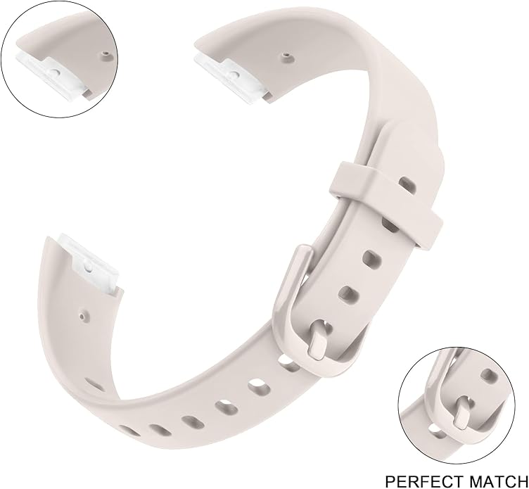 2 Pack Bands for Fitbit Luxe Bands Women Men, Soft Silicone Wristband Replacement Strap for Fitbit Luxe/Luxe Special Edition Fitness Tracker