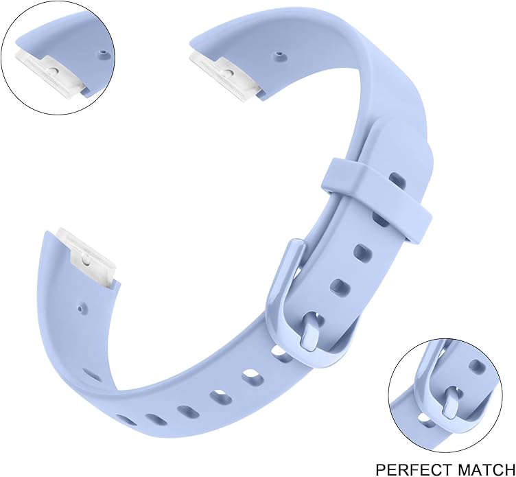 2 Pack Bands for Fitbit Luxe Bands Women Men, Soft Silicone Wristband Replacement Strap for Fitbit Luxe/Luxe Special Edition Fitness Tracker