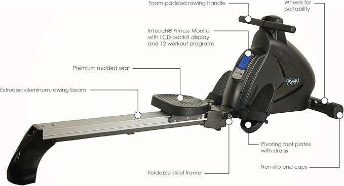 Stamina Avari Programmable Magnetic Exercise Rower
