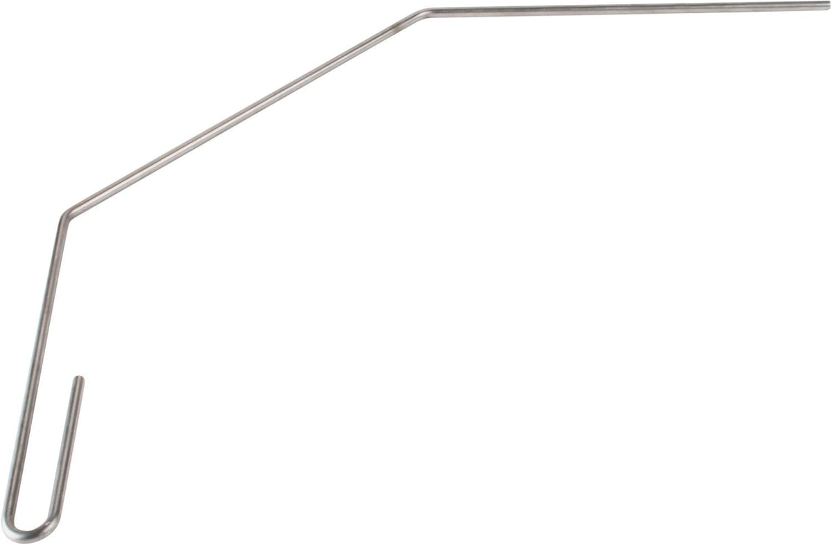 FryOilSaver Co. 25“ Deep Fryer Cleanout Rod, Rust Resistant Deep Fryer Drain Unclogger & Cleaner, Cleaning Tools for Restaurants Fryers, Hotel Kitchen Fryers Drain, Angled Shape & Declogger Goofer Rod
