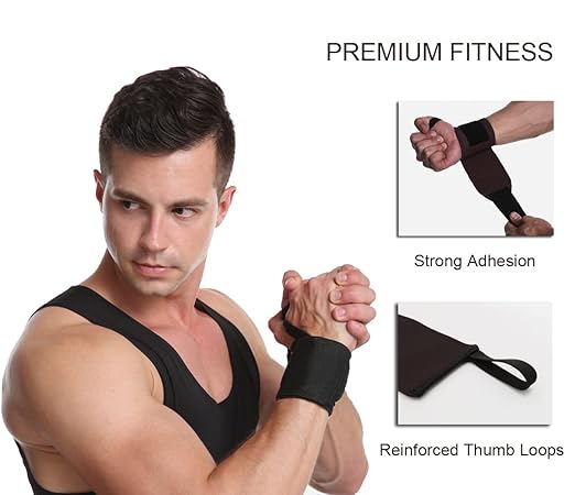 2 Pack Wrist Brace Wrist Straps for Weightlifting, Wrist Straps Lifting Straps Wrist Weights Carpal Tunnel Wrist Brace