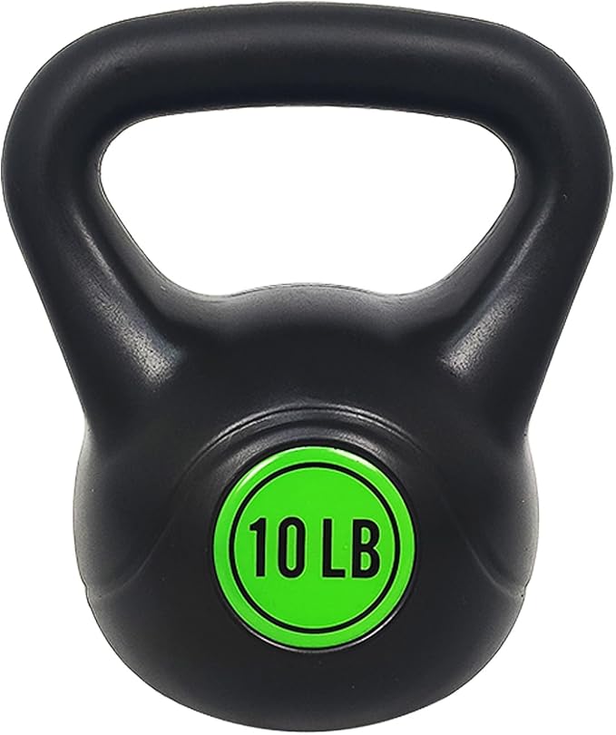 Wide Grip 3-Piece Kettlebell Exercise Fitness Weight Set, Include 5 lbs, 10 lbs, 15 lbs and 20 lbs, Set of 3 or Set of 4