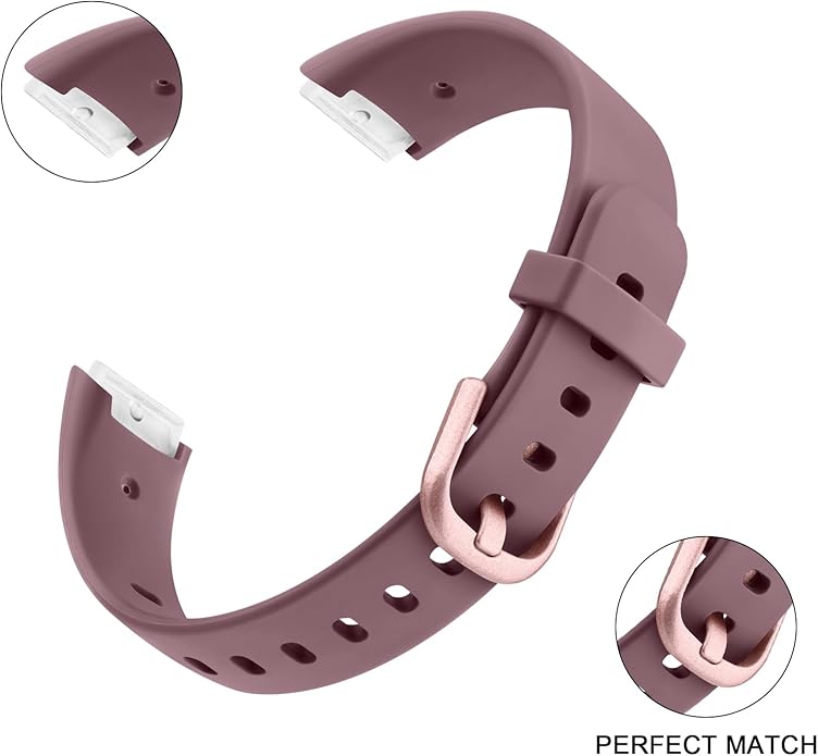 2 Pack Bands for Fitbit Luxe Bands Women Men, Soft Silicone Wristband Replacement Strap for Fitbit Luxe/Luxe Special Edition Fitness Tracker