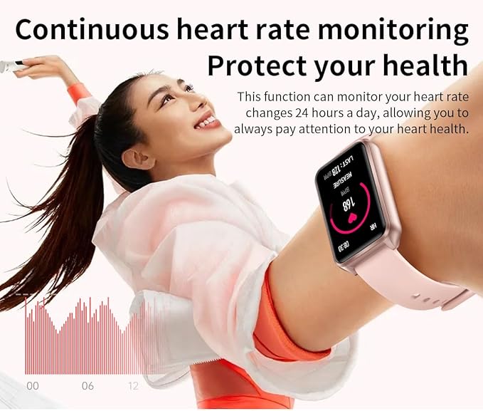 1.57" Light Weight Sleek Fitness Tracker Call/Answer Smart Watch 24H Heart Rate Sleep Blood Oxygen Monitor,IP68 Waterproof Smartwatch Step Calorie Counter Pedometer Health Activity Trackers