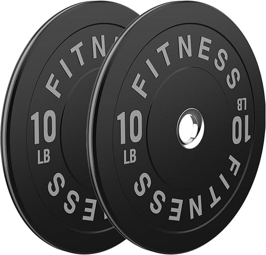 2 Inch Bumper Plates,10-500lbs,Barbell Rubber Olympic Weight Plates Set for Home Gym, Strength Training & Weight Lifting, Multiple Options Colors