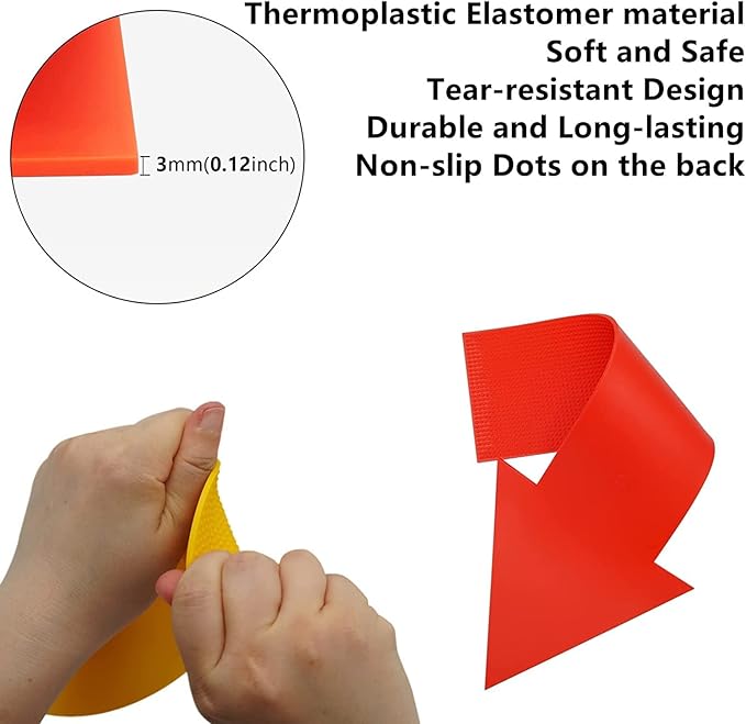 12pcs Colorful Star Arrow Spot Marker Non-Slip Directional Carpet Marker for Training Agility, Kids Classroom Activity, Gym, Sport, Home (Arrow)