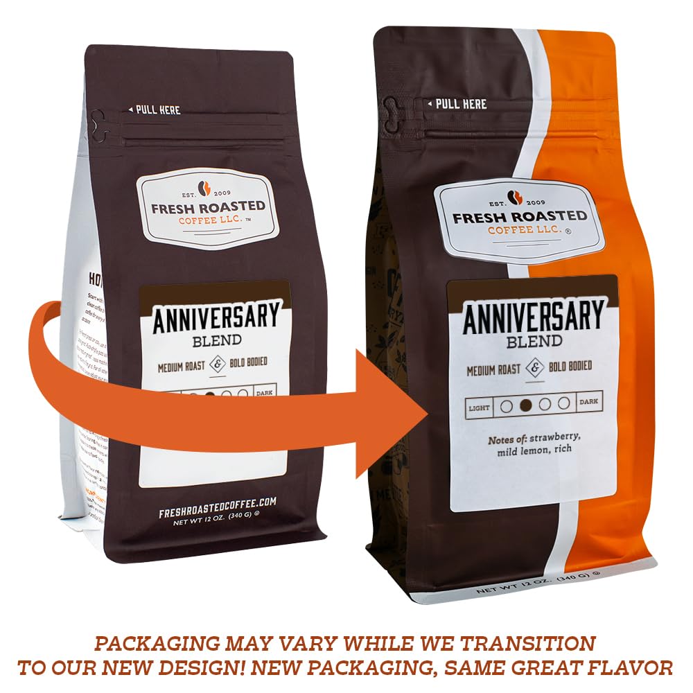 Fresh Roasted Coffee, FRC Light Roast Blend, 12 oz, Kosher, Ground