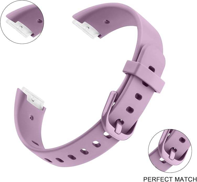 2 Pack Bands for Fitbit Luxe Bands Women Men, Soft Silicone Wristband Replacement Strap for Fitbit Luxe/Luxe Special Edition Fitness Tracker