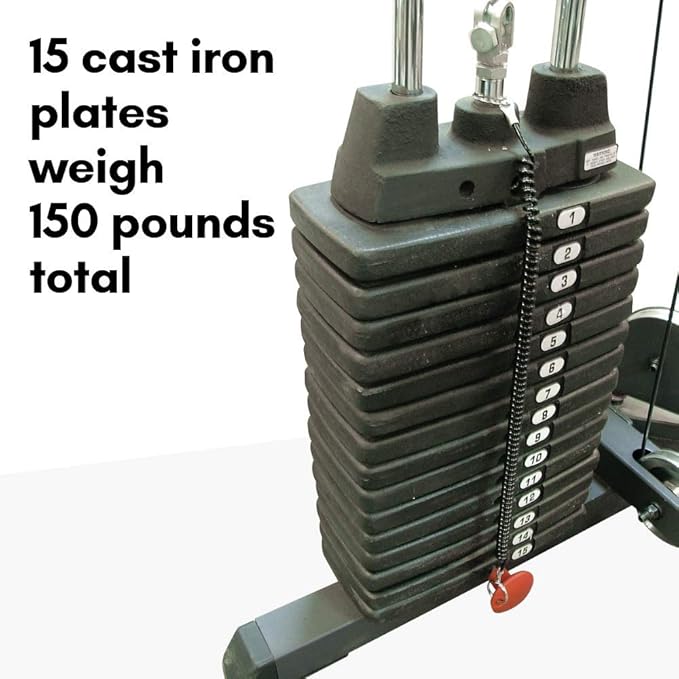 Body-Solid Tools (SP150)150 lb. Selectorized Weight Stack, Only Compatible with Body-Solid Selectorized Weight Stacks