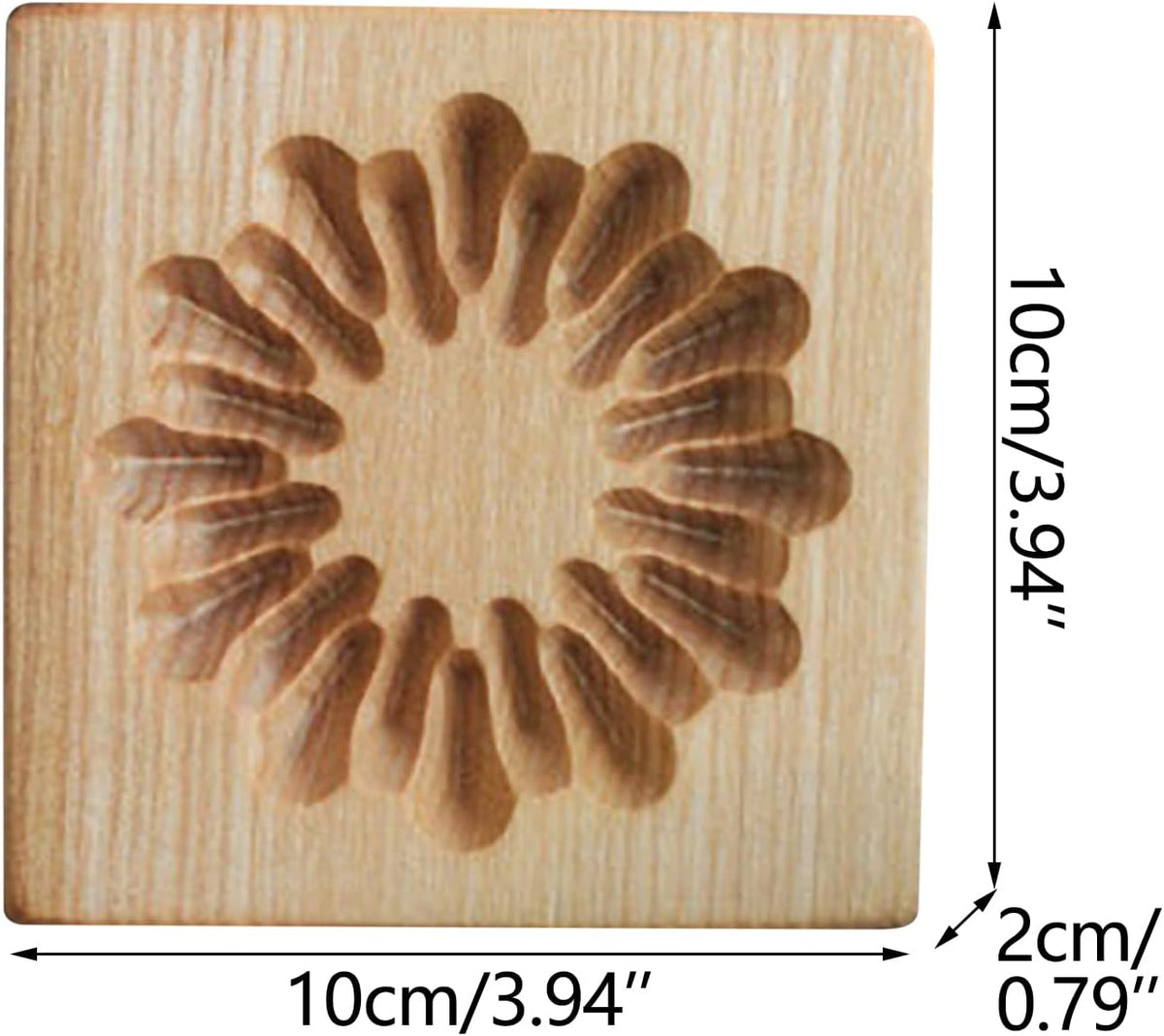 Wooden Cookie Biscuit Mold, 3D Baking Mold, Embossing Craft Decorating Baking Tool, Suitable for Halloween Thanksgiving Christmas Kitchen DIY (Cookies-B-3PCS)