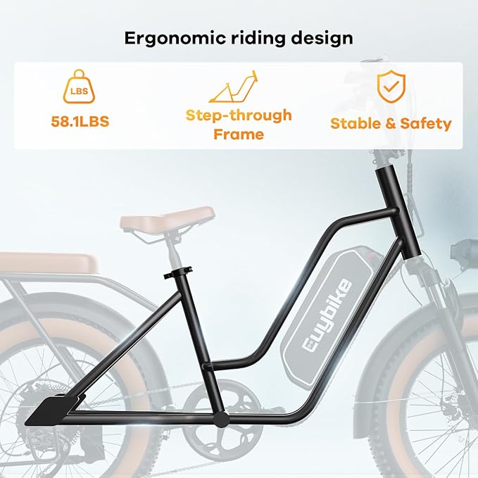 1500W Electric Bike for Adults,48V 20/60Ah Removable Battery Max Range 80Miles & 30MPH Electric Bicycle,20''ร4" Fat Tire Ebike,Adult Electric Bicycles for Commute Beach Snow,E-Bike UL Certified