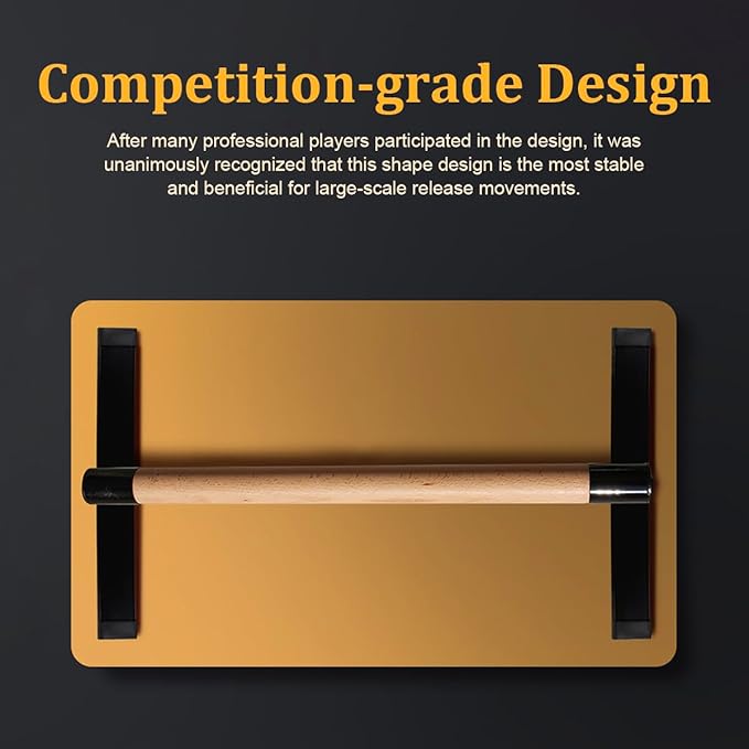 11.8" High Wooden Parallel Bar and Dip Bar with Thick Beech Handles, Push-up Bar, Rock-Free Fitness Equipment for Handstand, L-Sit, Gymnastics, Strength Training Home Gym,440lbs