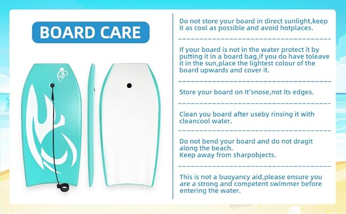 Body Board Lightweight with EPS Core
