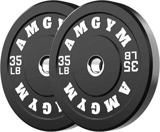 2 Inch Bumper Plates,10-500lbs,Barbell Rubber Olympic Weight Plates Set for Home Gym, Strength Training & Weight Lifting, Multiple Options Colors