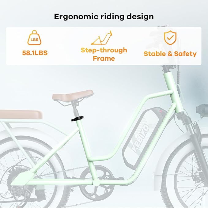 1500W Electric Bike for Adults,48V 20/60Ah Removable Battery Max Range 80Miles & 30MPH Electric Bicycle,20''ร4" Fat Tire Ebike,Adult Electric Bicycles for Commute Beach Snow,E-Bike UL Certified