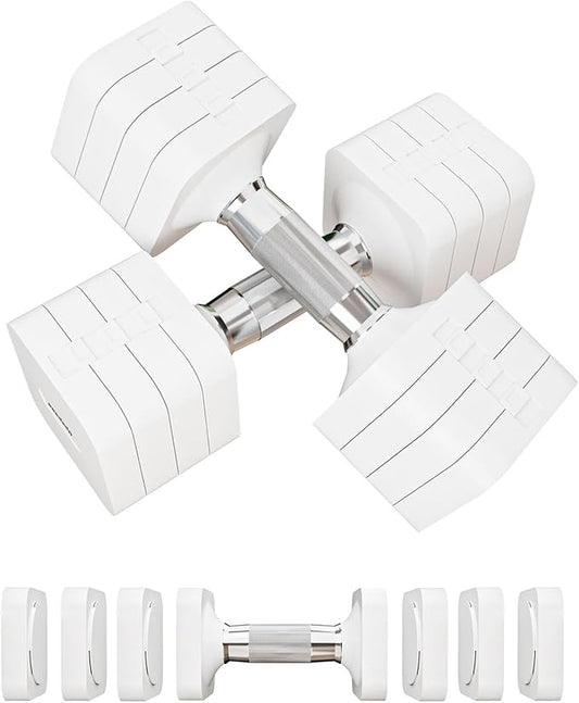 15LB 20LB 50LB Adjustable Dumbbell Set Free Weights Dumbbells Set for Women Men Hand Weights Sets Adjust Dumbbell Weight Sets for Home Gym Exercise Workout Strength Training Equipments