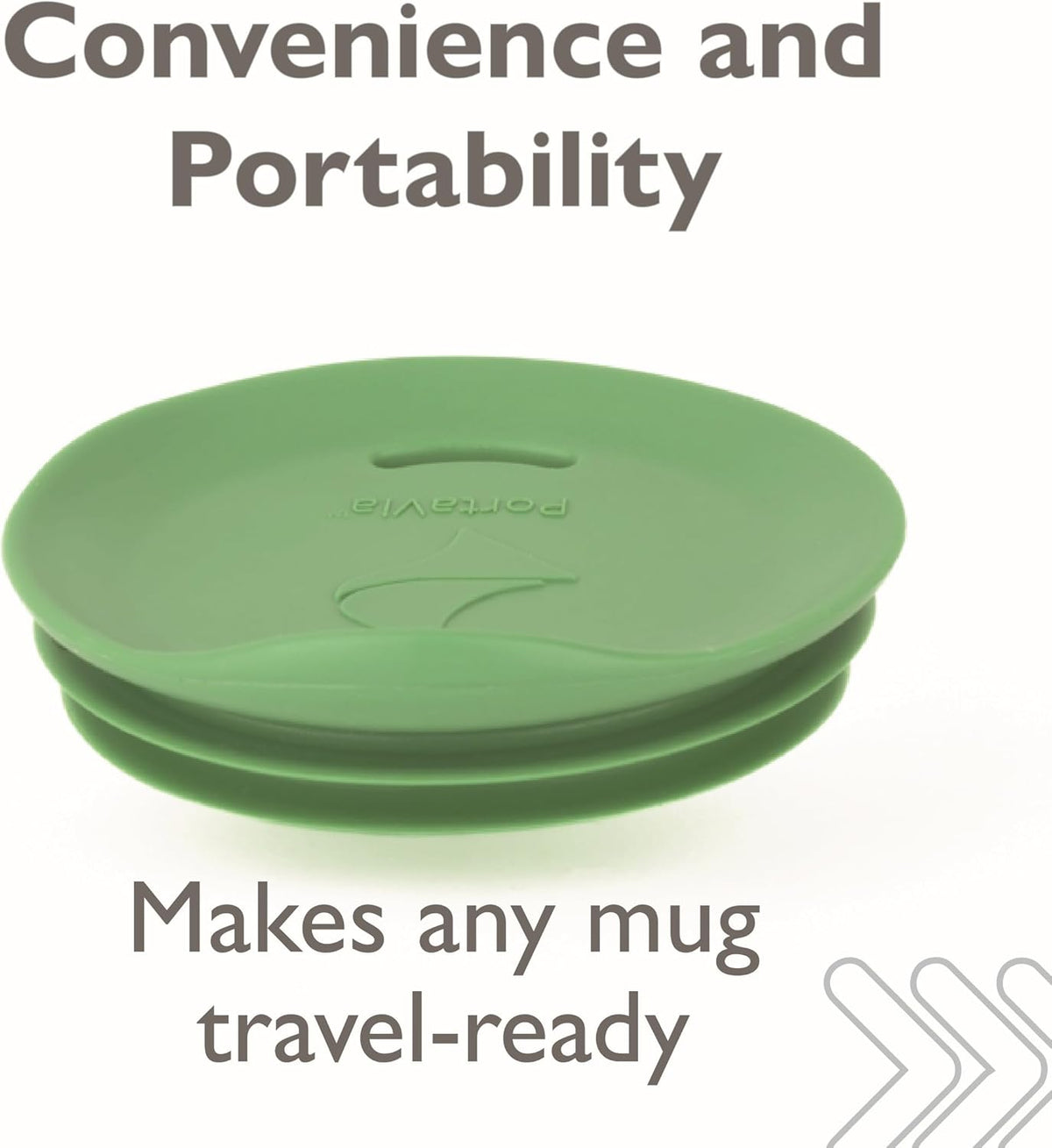 Reusable Coffee Cup Silicone Lid – Fits Most Tumbler, Water Bottle, & Ceramic Coffee Mug Between 3"-3¼" – Dishwasher-Safe Travel Mug Lid keeps your beverage in your mug (Medium - Green)