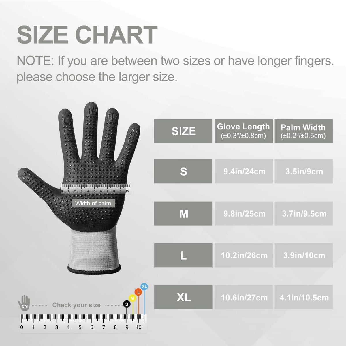 PROMEDIX P Nitrile Coated Work Gloves,MicroFoam Safety Work Gloves Men,Seamless Knit Nylon&spandex Gloves with Grip