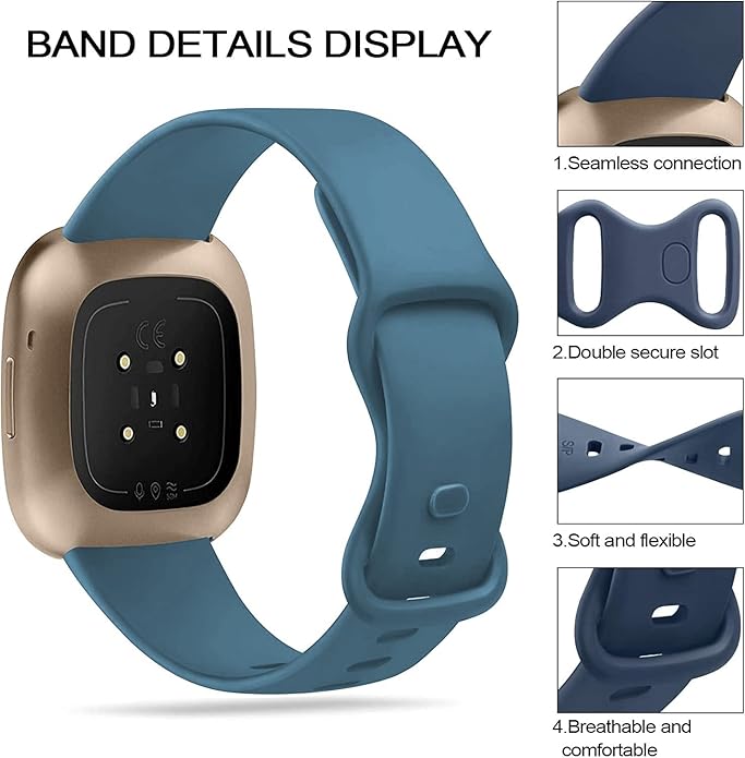 22mm Classic Watch Bands: Soft Silicone Sports Strap Compatible with GTX12, GTX13, T60 Smart Watches