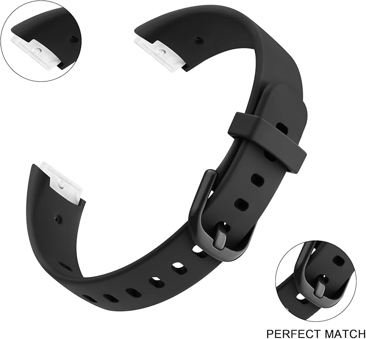 2 Pack Bands for Fitbit Luxe Bands Women Men, Soft Silicone Wristband Replacement Strap for Fitbit Luxe/Luxe Special Edition Fitness Tracker