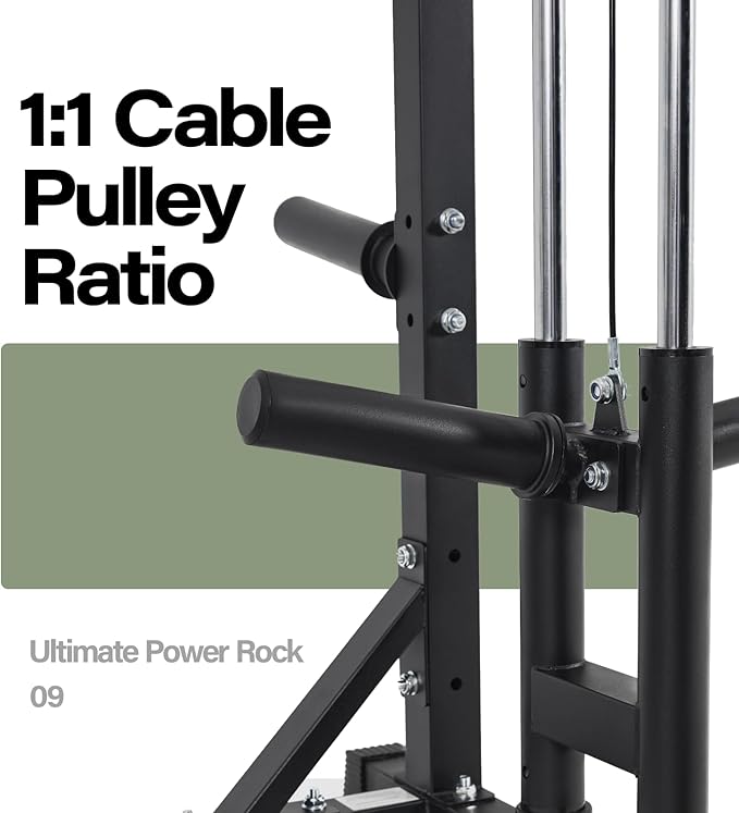 Major Fitness Drone2 Smith△ Machine – All-in-One Home Gym Squat Rack with Weight Bar, Dual LAT Pull-Down Systems & Cable Crossover Machine for Full-Body Workouts