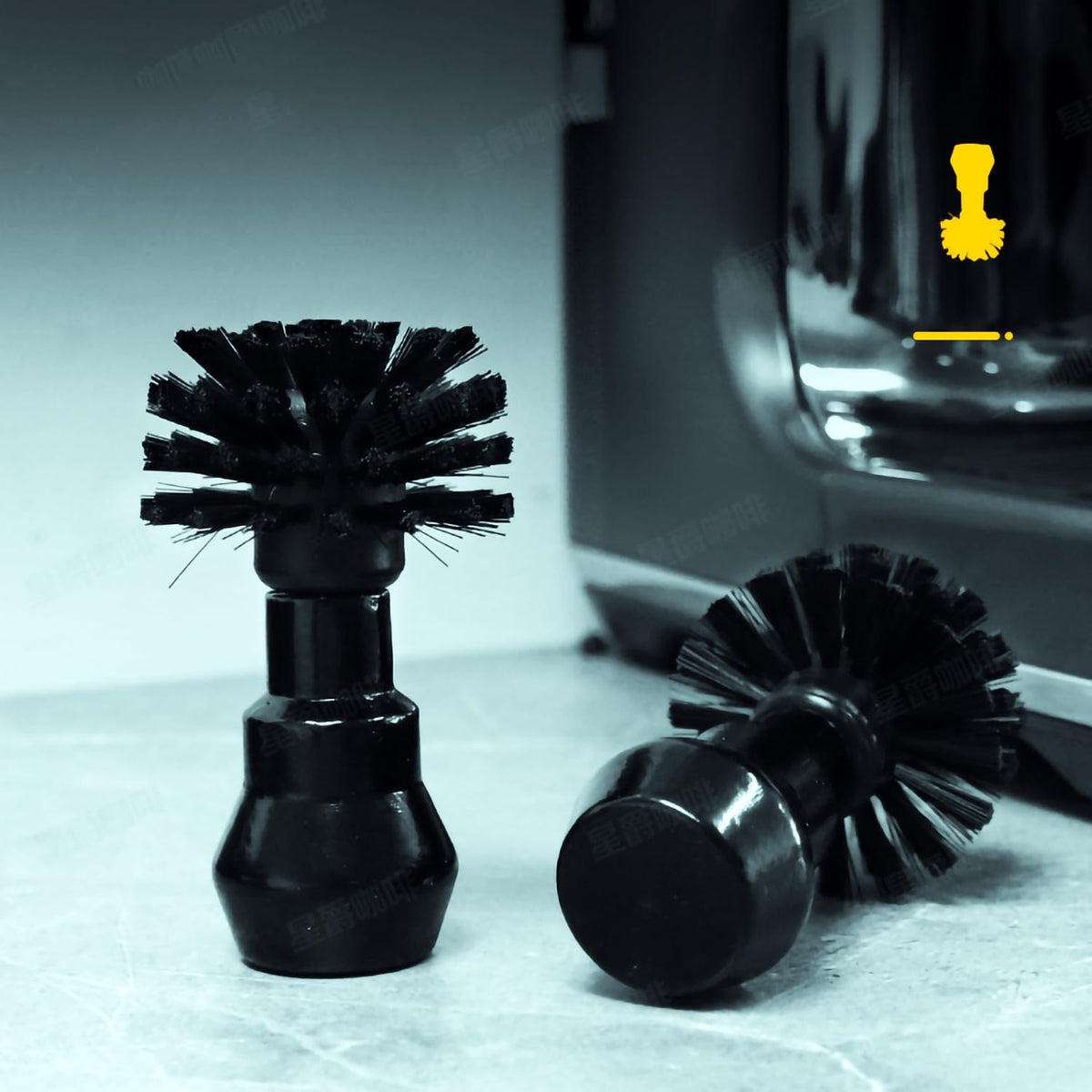 Espresso Coffee Machine Cleaning Brush Kit with Portafilter Cleaning Disc (51mm and 54mm Portafilter Brush)