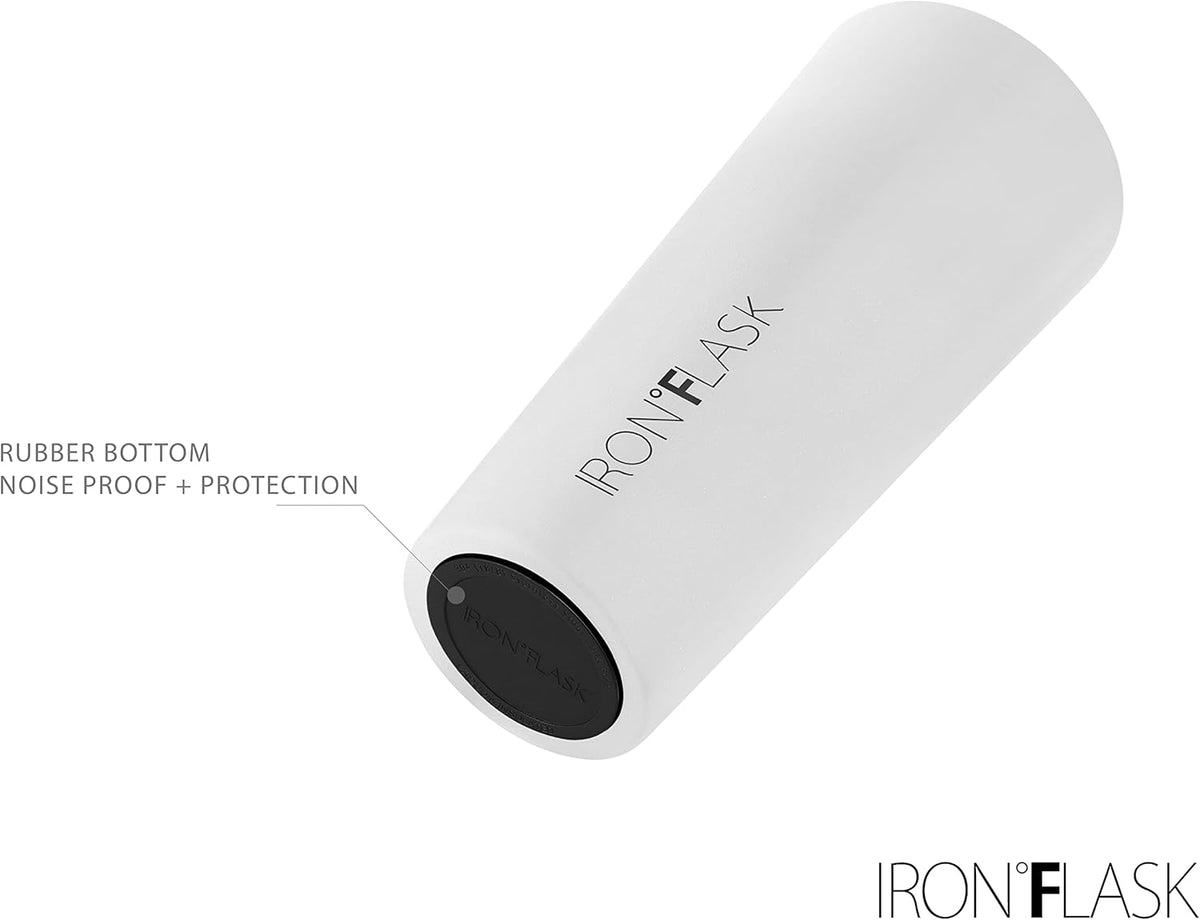 IRON °FLASK Classic Tumbler - Vacuum Insulated Stainless Steel Water Bottle, Double Walled, Drinking Cup, Insulated Travel Mug (Cotton Candy, 24 oz Solid Lid)