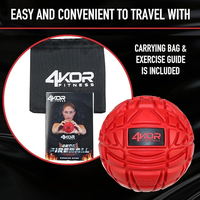 4KOR Massage Balls for Trigger Point Therapy - Myofascial Release Ball - Muscle Relief for Back, Neck, Shoulder, Foot Pain - Fitness Massage Balls for Mobility - Deep Tissue Release Ball