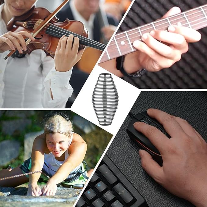 2 Pack Grip Strength Trainer, Goldboy Spring Stress Ball - Hand Finger Thumb Exerciser Grip Strengthener | Anxiety Stress Relief Therapy