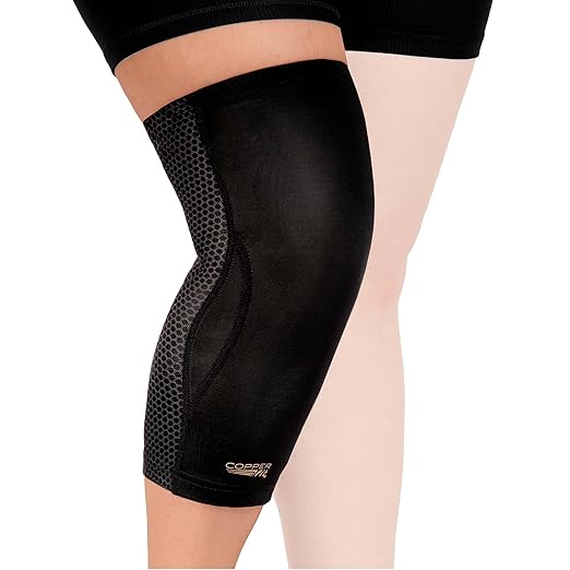 Copper Fit Recovery Knee Compression Sleeve - Breathable, Second Skin Feel - Arthritis, Joint Pain, Circulation - For Men and Women (XX-Large)