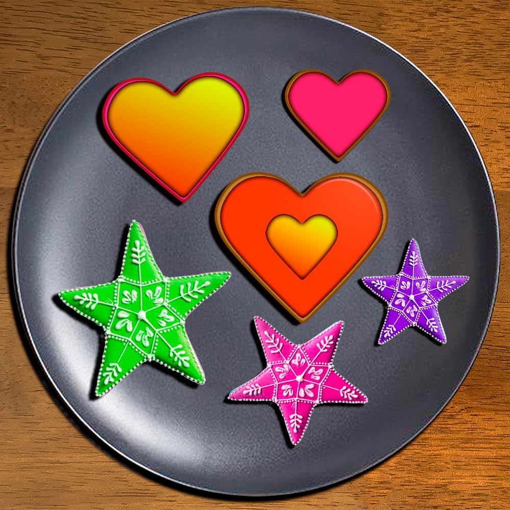 Christmas Cookie Cutter Set - 18 Piece Gingerbread Man, Snowflake, Tree, Heart, Star, Angel Shapes for Holiday Winter Baking