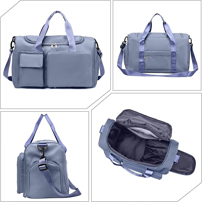 Supercenter Gym Bag, For Both Men and Women, Foldable, With Shoe Compartment and Wet/Dry Compartment