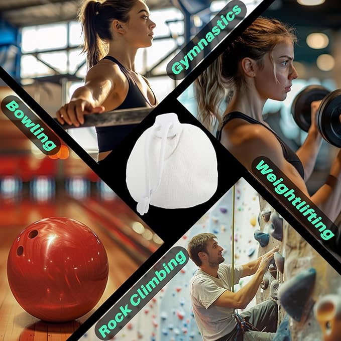 2PCS Chalk Ball - Climbing Chalk Gymnastics for Gym, Gymnastics, Grip, Climbing, Weightlifting (2.1 OZ Each)