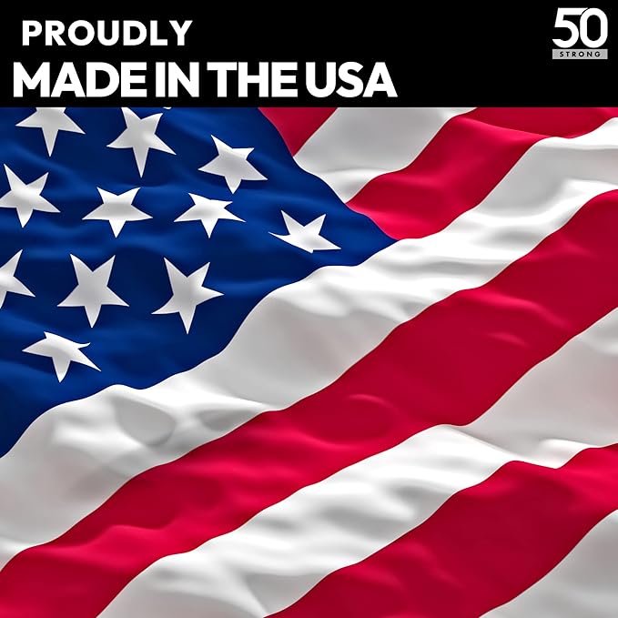 Bike Water Bottle Holder & Bottle Combo – 2-Pack 22 oz Sports Squeeze Bottles with Pull Top Cap & Easy-Install Bike Cage – Made in USA – 50 Strong Brand