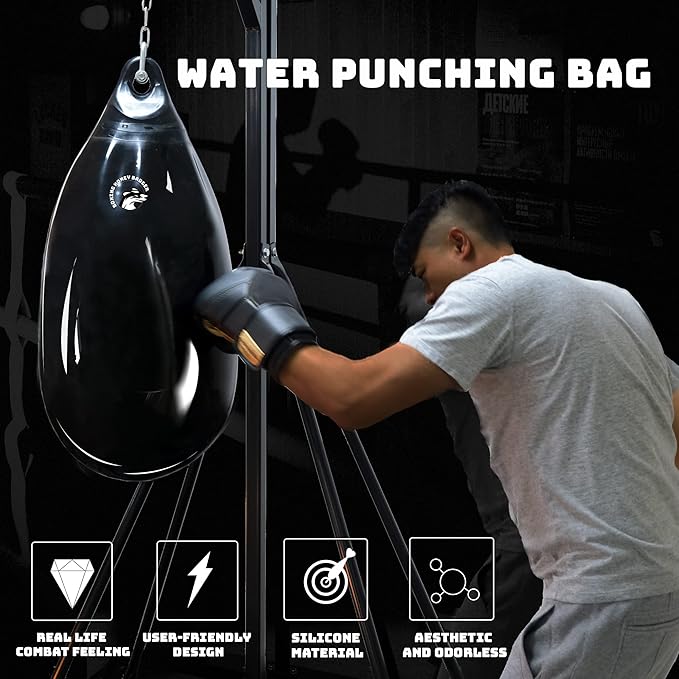 2nd Generation Seamless Anti-Leak 110lb Water Punching Heavy Bag for Adults Heavy Duty Boxing Water Bag