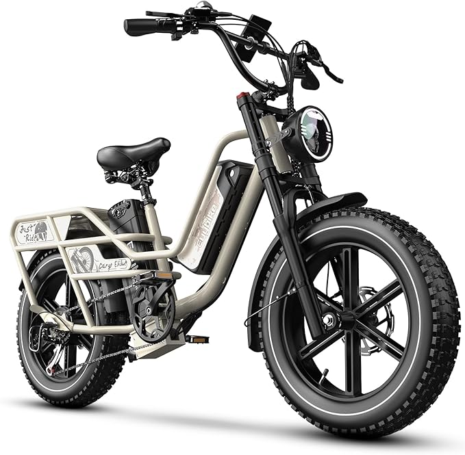 1500W Electric Bike for Adults,48V 20/60Ah Removable Battery Max Range 80Miles & 30MPH Electric Bicycle,20''ร4" Fat Tire Ebike,Adult Electric Bicycles for Commute Beach Snow,E-Bike UL Certified