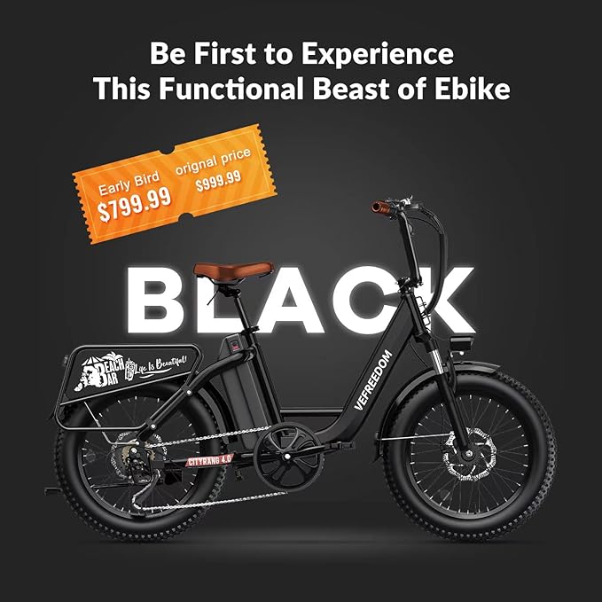 1500W Peak Motor Electric Bike for Adults Up to 80 Miles 30MPH Dirt Ebike 20" x 4 Fat Tire 48V 20Ah Removable Battery Mountain E Bike Commuter Full Suspension Bicycles for Men Women
