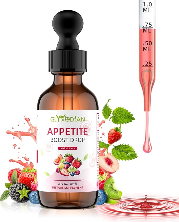 Appetite Booster Drops :Premium Dietary Supplement for Kids Women Promotes Healthy Eating Improves Digestive Intestinal Health Aids Fast Digestion Absorption Support Growth Mixed Fruit Flavor