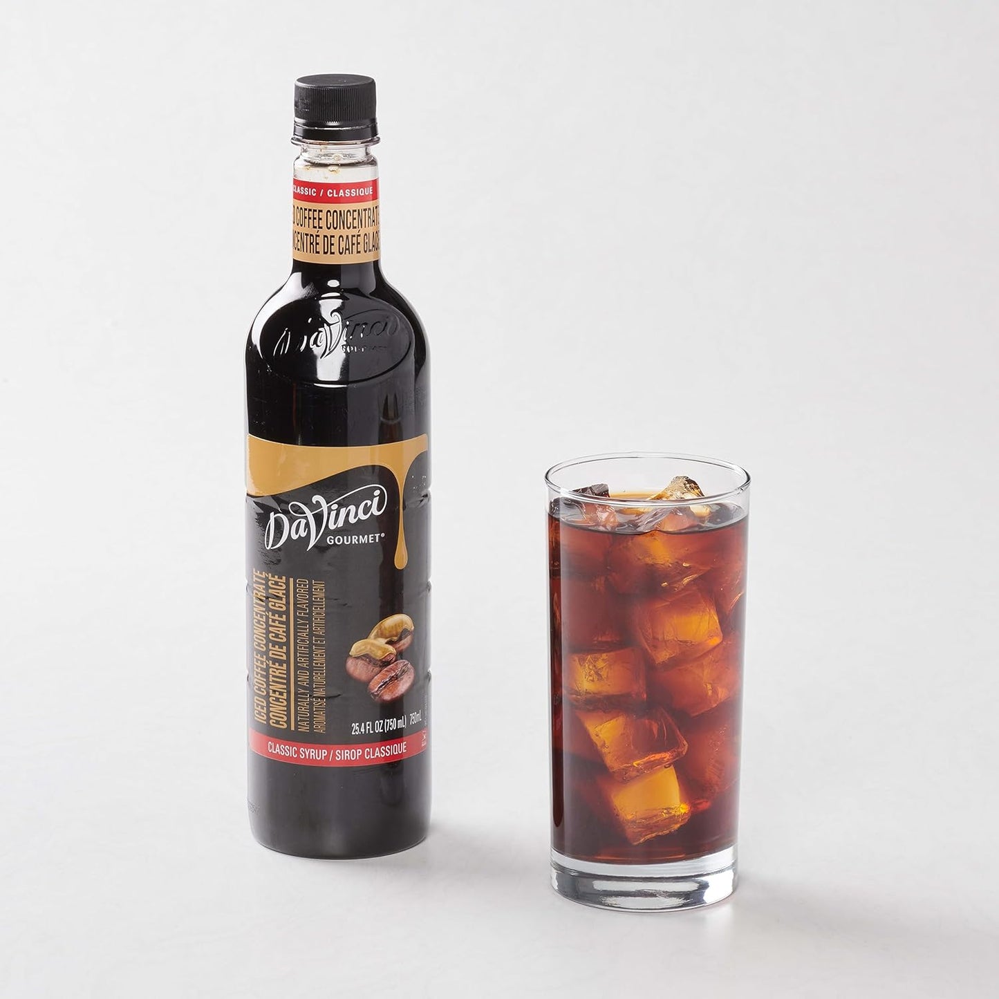 DaVinci Gourmet Classic Iced Coffee Concentrate Syrup, 25.4 Fluid Ounces (Pack of 4)