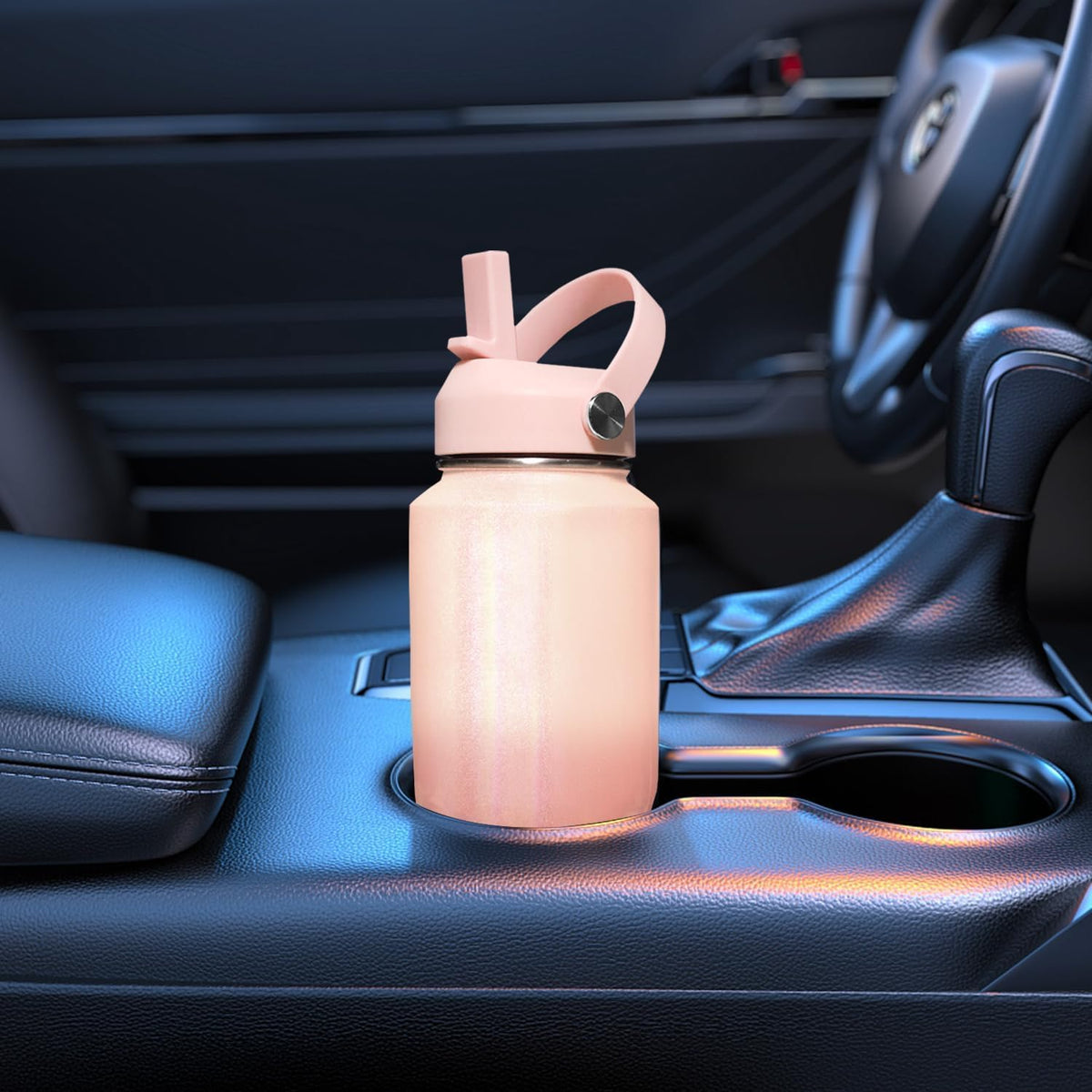 SENDESTAR 32oz Water Bottle Wide Mouth Stainless Steel Vacuum Insulated Double Wall with 2 Straw Lids Fit in Any Car Cup Holder