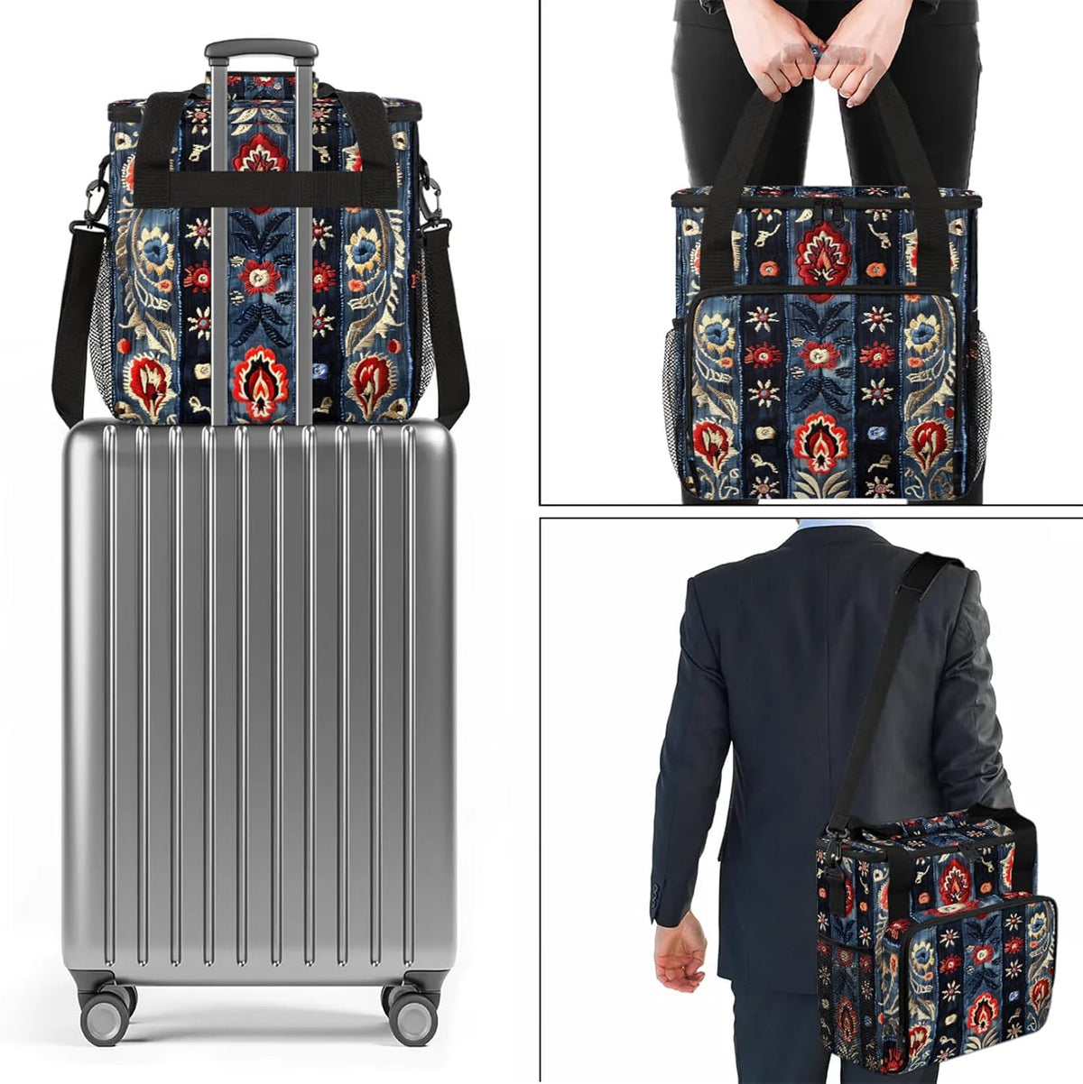 Coffee Maker Travel Bag Compatible with Keurig K-Mini,Single Serve Coffee Brewer Carrying Case Compatible for K-Mini Plus with Multiple Pockets for K-Cup Pods(Bag Only)